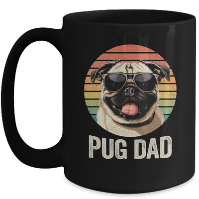 Vintage Pug Dad For Fathers Day Dog Lover Funny Mug | siriusteestore