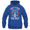 Vintage Racoon Just A Dad Who Always Came Back With The Milk Shirt & Hoodie | siriusteestore