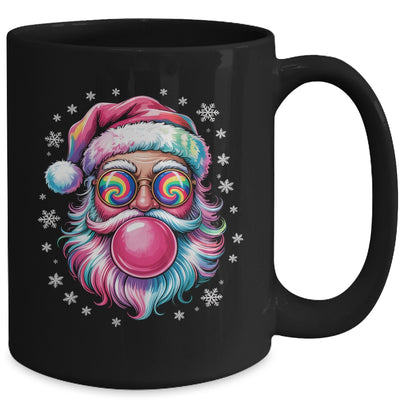 Vintage Retro Santa Christmas Bubble Gum Pink Sunglasses Mug | siriusteestore