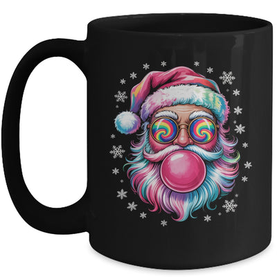 Vintage Retro Santa Christmas Bubble Gum Pink Sunglasses Mug | siriusteestore