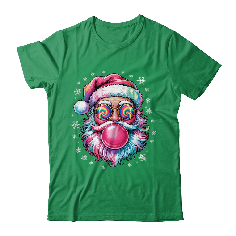 Vintage Retro Santa Christmas Bubble Gum Pink Sunglasses Shirt & Sweatshirt | siriusteestore