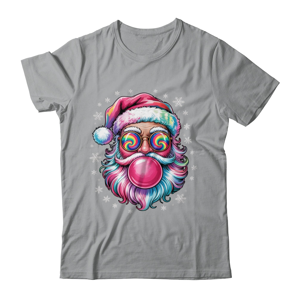 Vintage Retro Santa Christmas Bubble Gum Pink Sunglasses Shirt & Sweatshirt | siriusteestore