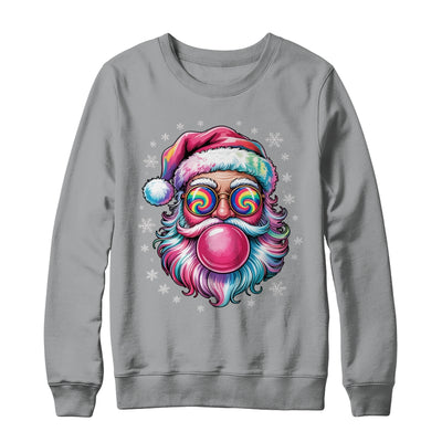 Vintage Retro Santa Christmas Bubble Gum Pink Sunglasses Shirt & Sweatshirt | siriusteestore