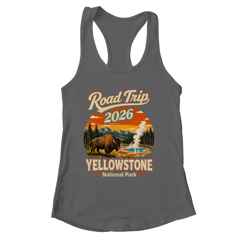 Vintage Road Trip 2026 Yellowstone National Park Wildlife Shirt & Tank Top | siriusteestore