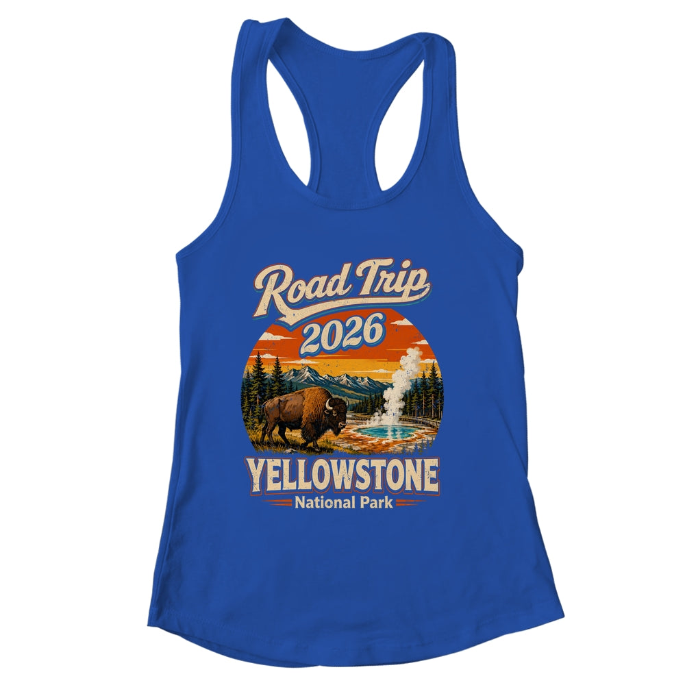 Vintage Road Trip 2026 Yellowstone National Park Wildlife Shirt & Tank Top | siriusteestore