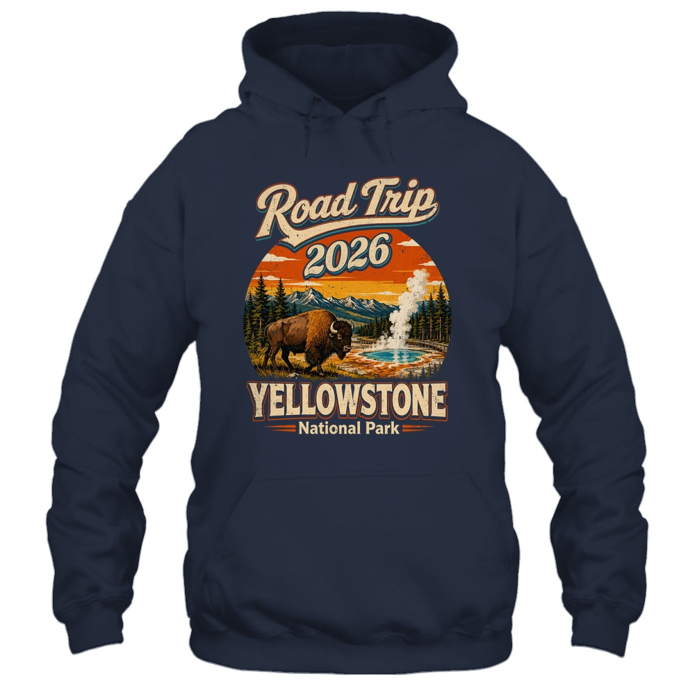 Vintage Road Trip 2026 Yellowstone National Park Wildlife Shirt & Tank Top | siriusteestore