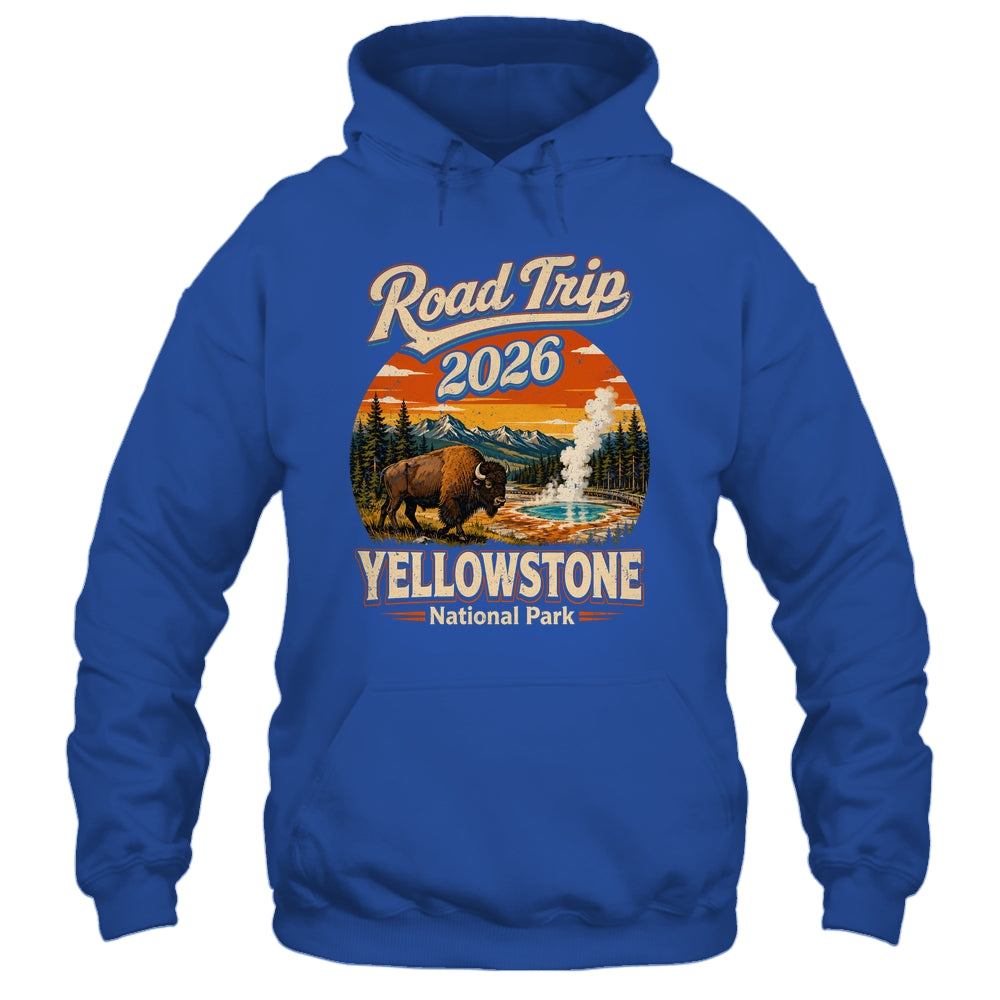 Vintage Road Trip 2026 Yellowstone National Park Wildlife Shirt & Tank Top | siriusteestore