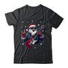 Vintage Rock & Roll Christmas Santa Claus Men Rock Guitar Shirt & Sweatshirt | siriusteestore