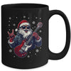 Vintage Rock & Roll Christmas Santa Claus Men Rock Guitar Mug | siriusteestore