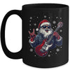 Vintage Rock & Roll Christmas Santa Claus Men Rock Guitar Mug | siriusteestore