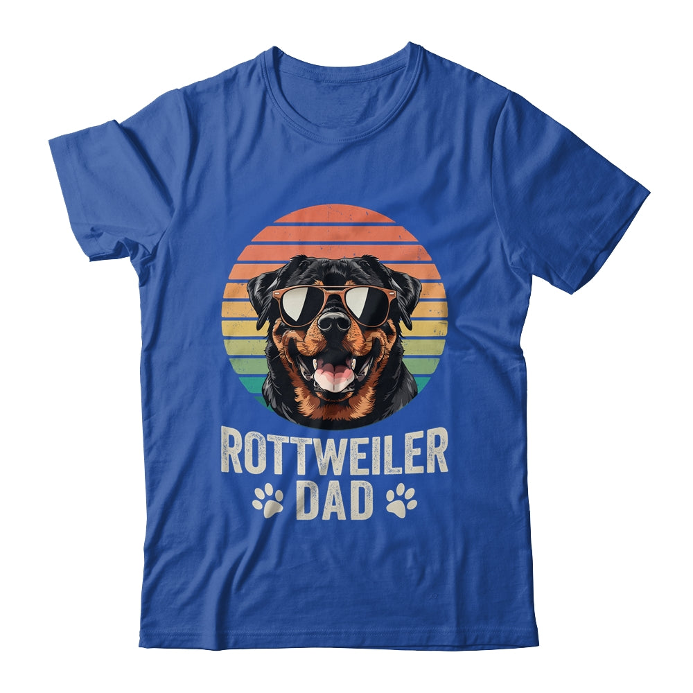 Vintage Rottweiler Dad For Fathers Day Dog Lover Funny Shirt & Hoodie | siriusteestore
