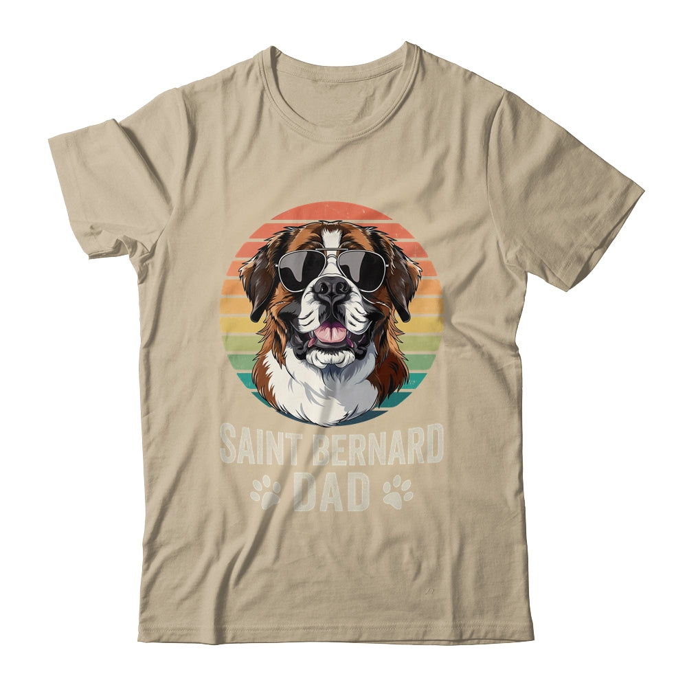 Vintage Saint Bernard Dad For Fathers Day Dog Lover Funny Shirt & Hoodie | siriusteestore