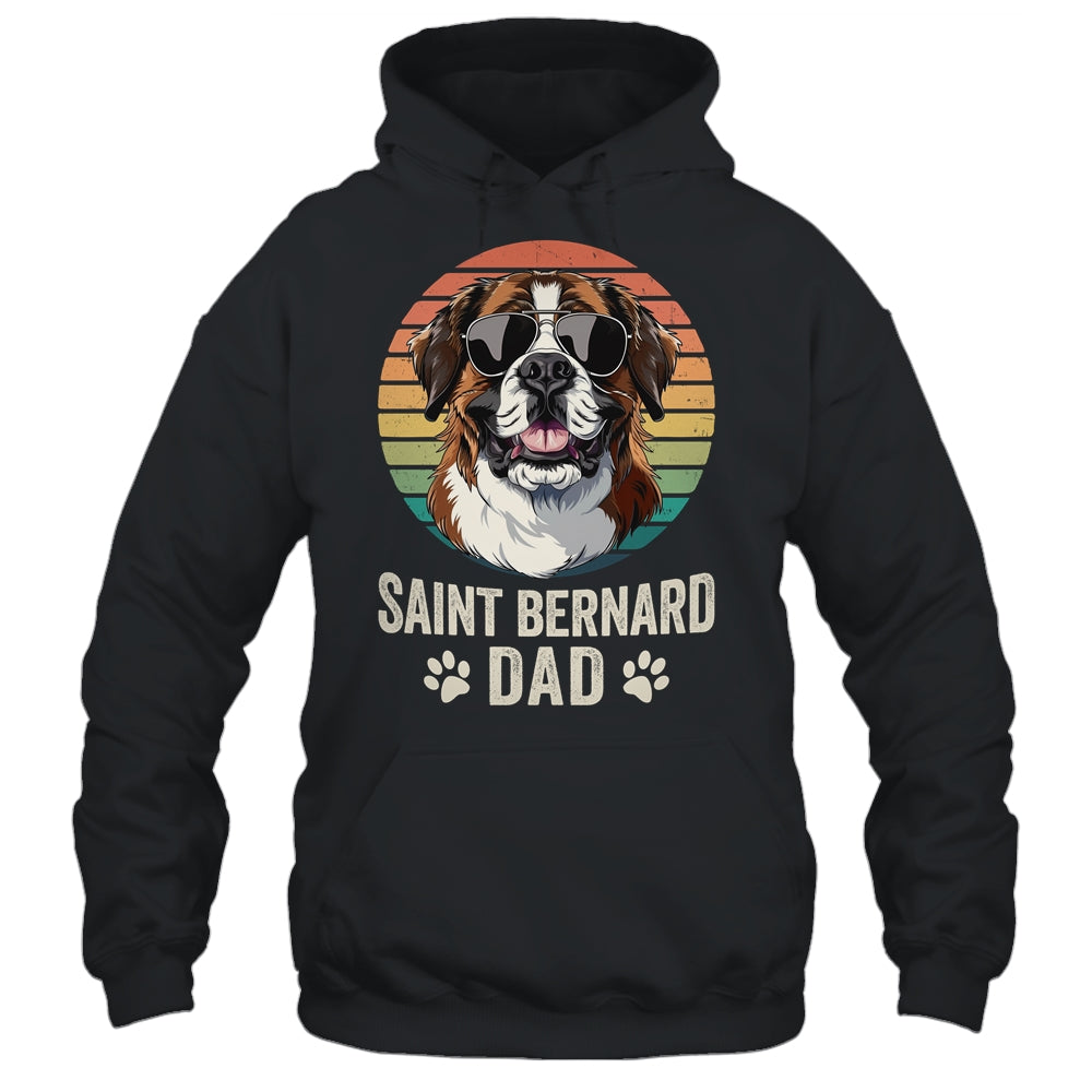Vintage Saint Bernard Dad For Fathers Day Dog Lover Funny Shirt & Hoodie | siriusteestore