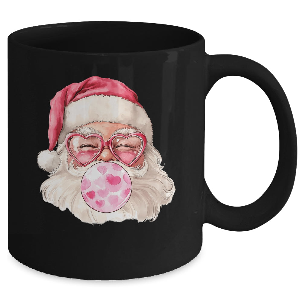 Vintage Santa Coquette Christmas Designs Holidays Pink Girl Mug | siriusteestore