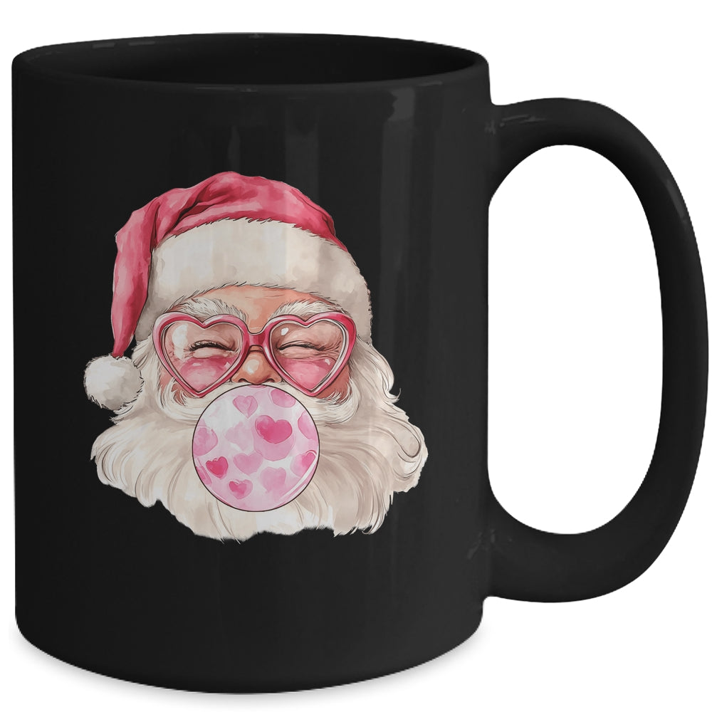 Vintage Santa Coquette Christmas Designs Holidays Pink Girl Mug | siriusteestore