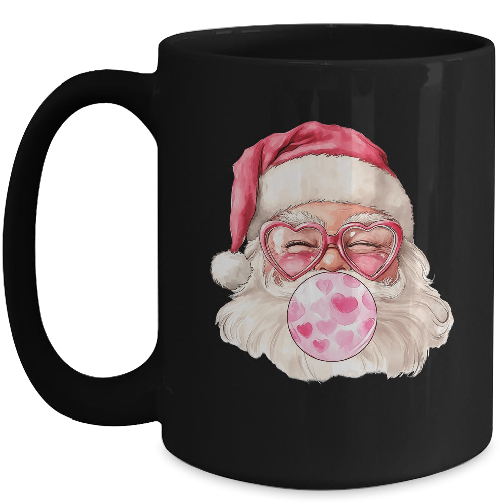 Vintage Santa Coquette Christmas Designs Holidays Pink Girl Mug | siriusteestore