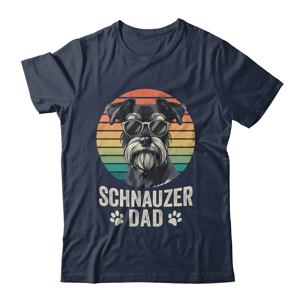 Vintage Schnauzer Dad For Fathers Day Dog Lover Funny Shirt & Hoodie | siriusteestore