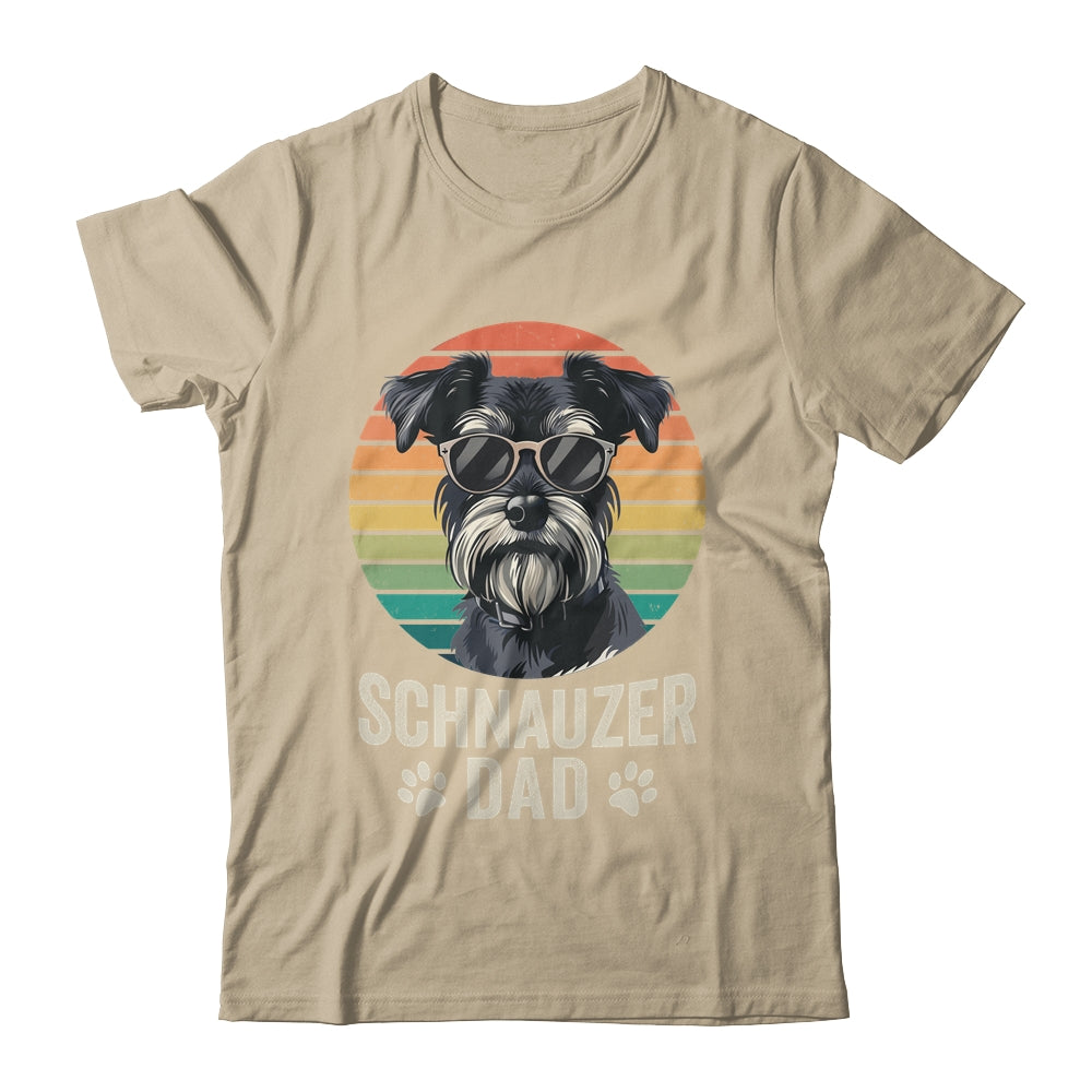 Vintage Schnauzer Dad For Fathers Day Dog Lover Funny Shirt & Hoodie | siriusteestore