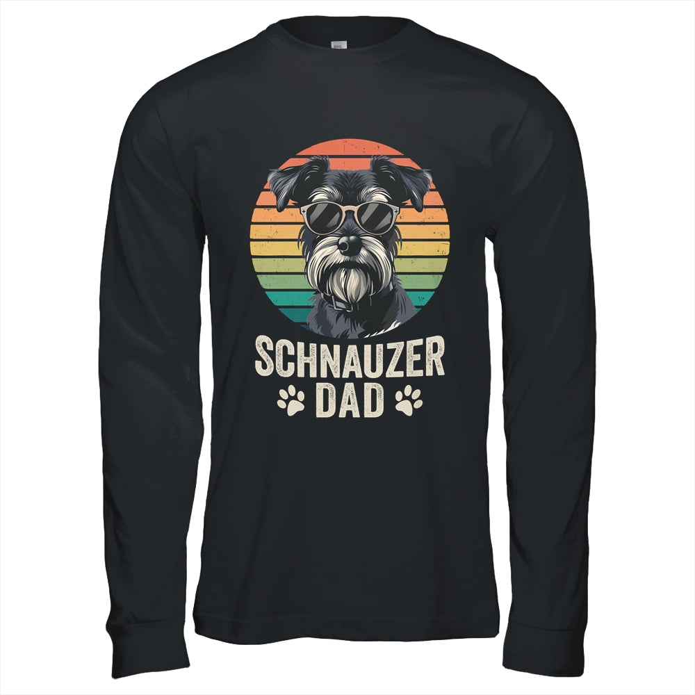 Vintage Schnauzer Dad For Fathers Day Dog Lover Funny Shirt & Hoodie | siriusteestore