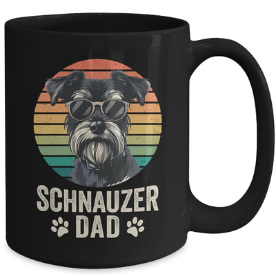 Vintage Schnauzer Dad For Fathers Day Dog Lover Funny Mug | siriusteestore
