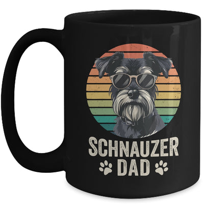 Vintage Schnauzer Dad For Fathers Day Dog Lover Funny Mug | siriusteestore