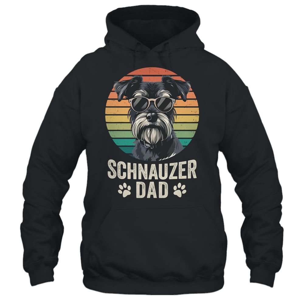Vintage Schnauzer Dad For Fathers Day Dog Lover Funny Shirt & Hoodie | siriusteestore