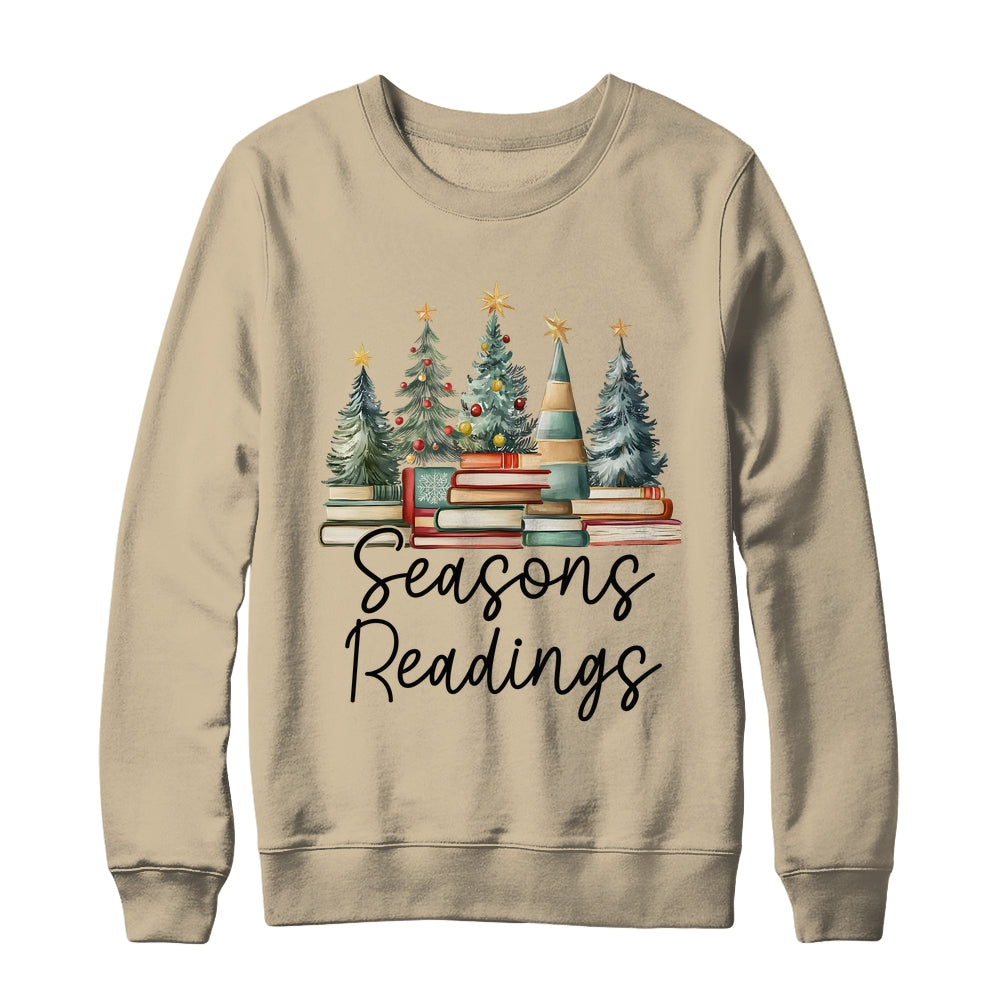 Vintage Seasons Readings All Booked For Christmas Books Club Shirt & Sweatshirt | siriusteestore