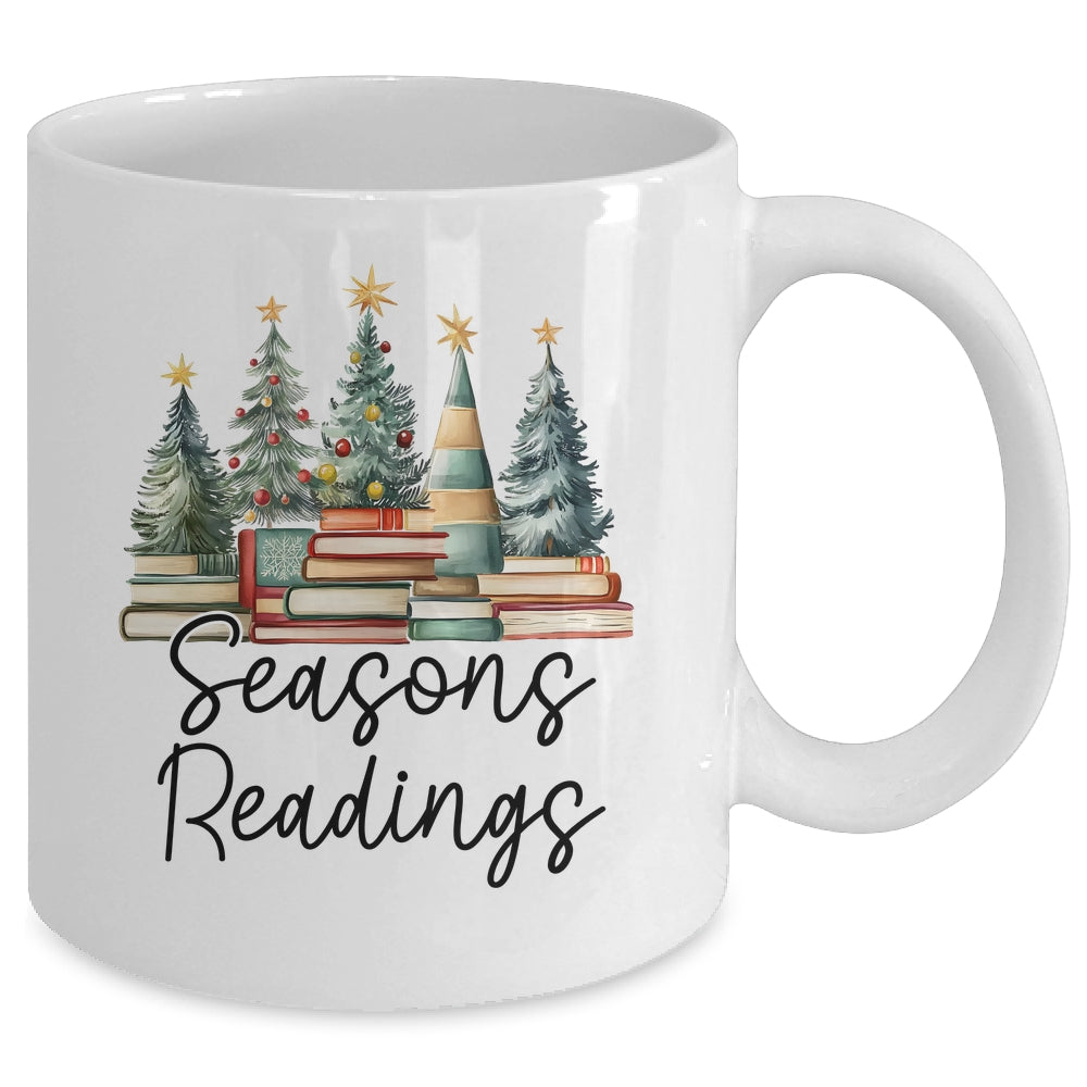 Vintage Seasons Readings All Booked For Christmas Books Club Mug | siriusteestore