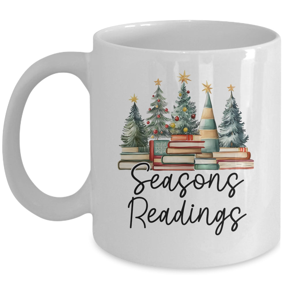 Vintage Seasons Readings All Booked For Christmas Books Club Mug | siriusteestore