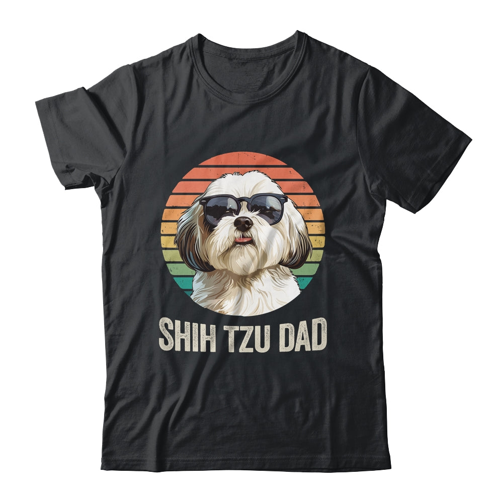 Vintage Shih Tzu Dad For Fathers Day Dog Lover Funny Shirt & Hoodie | siriusteestore