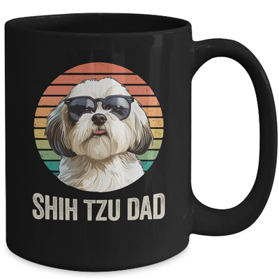 Vintage Shih Tzu Dad For Fathers Day Dog Lover Funny Mug | siriusteestore
