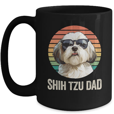 Vintage Shih Tzu Dad For Fathers Day Dog Lover Funny Mug | siriusteestore