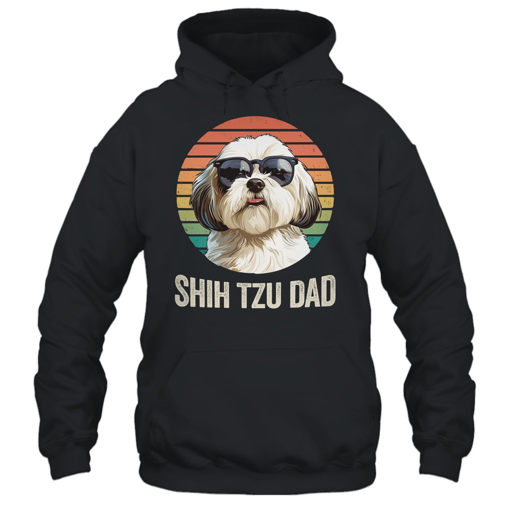 Vintage Shih Tzu Dad For Fathers Day Dog Lover Funny Shirt & Hoodie | siriusteestore