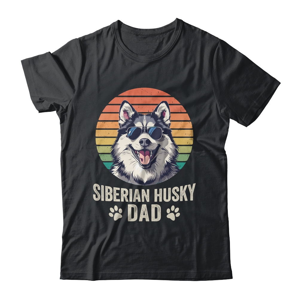 Vintage Siberian Husky Dad For Fathers Day Dog Lover Funny Shirt & Hoodie | siriusteestore