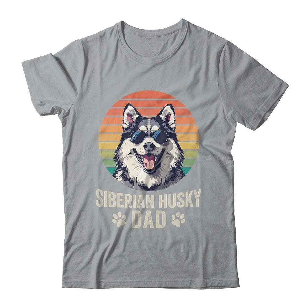 Vintage Siberian Husky Dad For Fathers Day Dog Lover Funny Shirt & Hoodie | siriusteestore