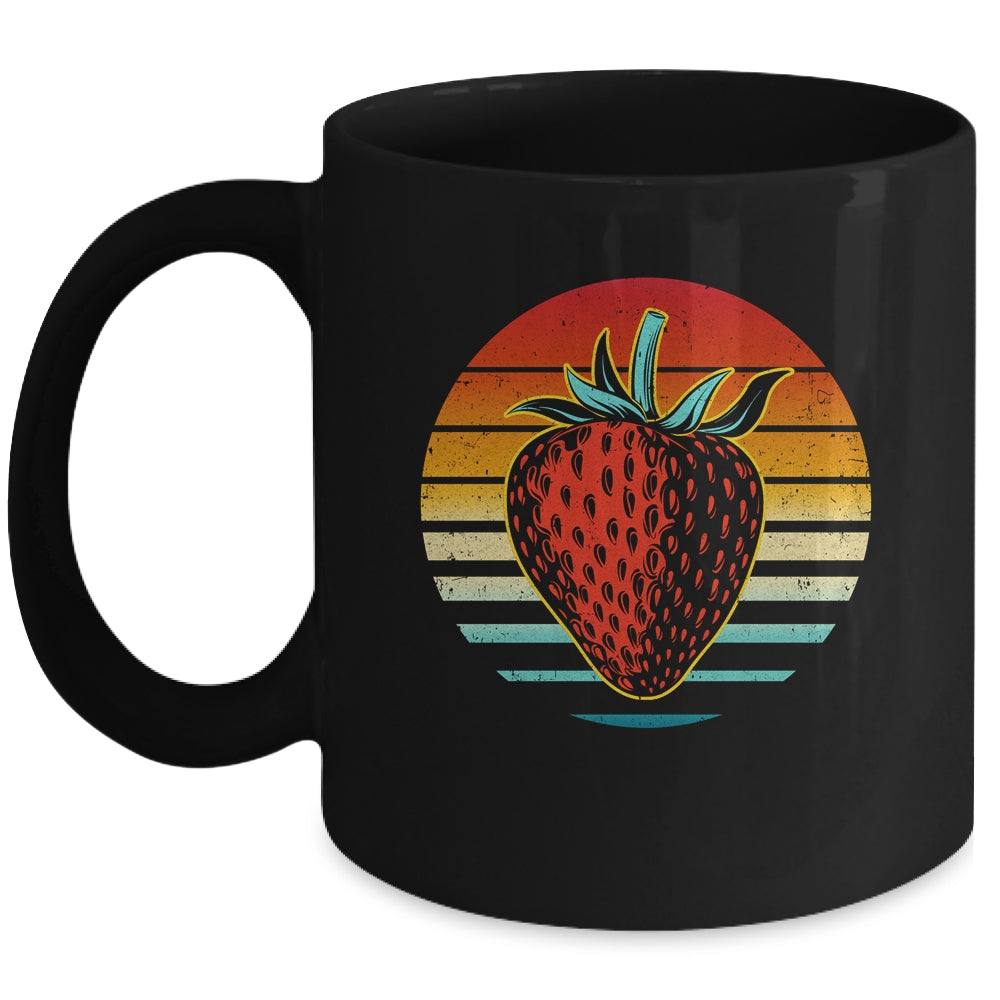 Vintage Strawberry Fruit Festival Distressed Retro 70s Mug | siriusteestore