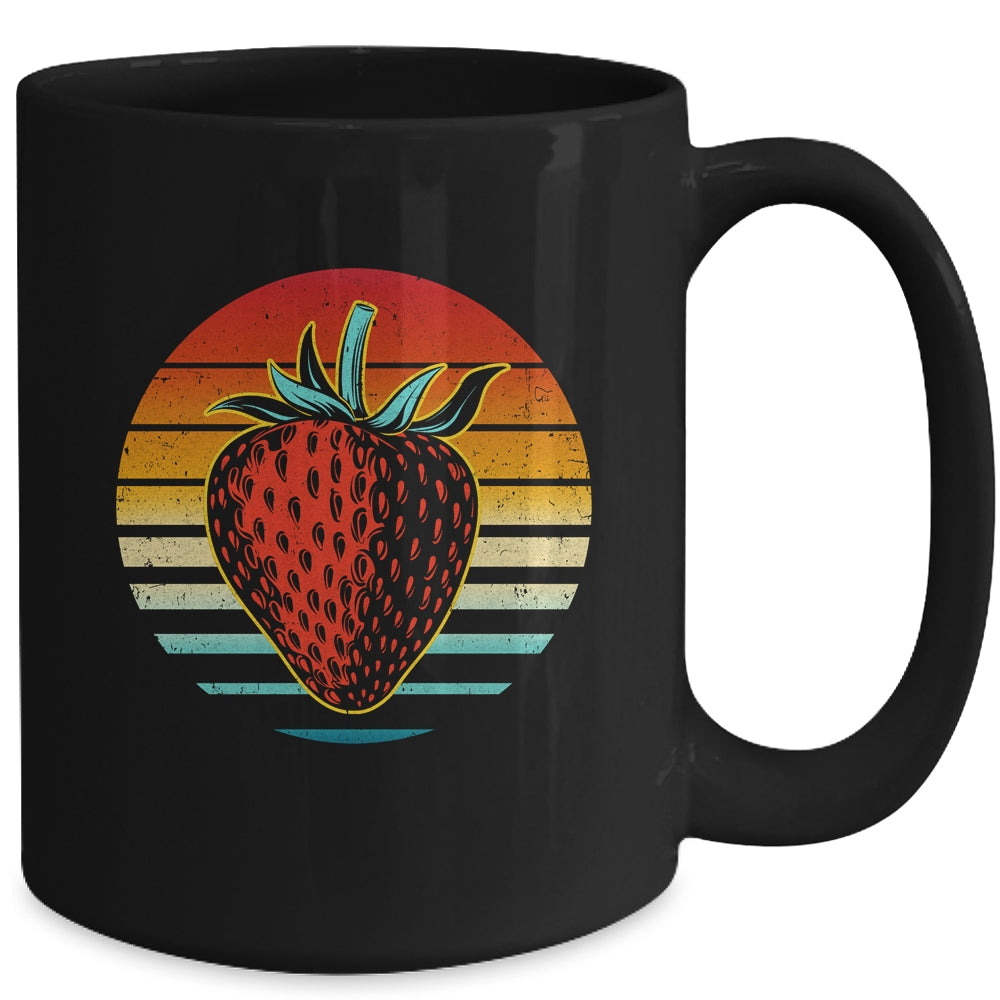 Vintage Strawberry Fruit Festival Distressed Retro 70s Mug | siriusteestore