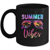 Vintage Summer Vibes Sunglasses Beach Family Vacation Trip Mug | siriusteestore
