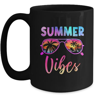 Vintage Summer Vibes Sunglasses Beach Family Vacation Trip Mug | siriusteestore
