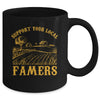 Vintage Support Your Local Farmers Farming Farm Farmer Mug | siriusteestore