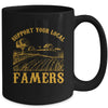 Vintage Support Your Local Farmers Farming Farm Farmer Mug | siriusteestore