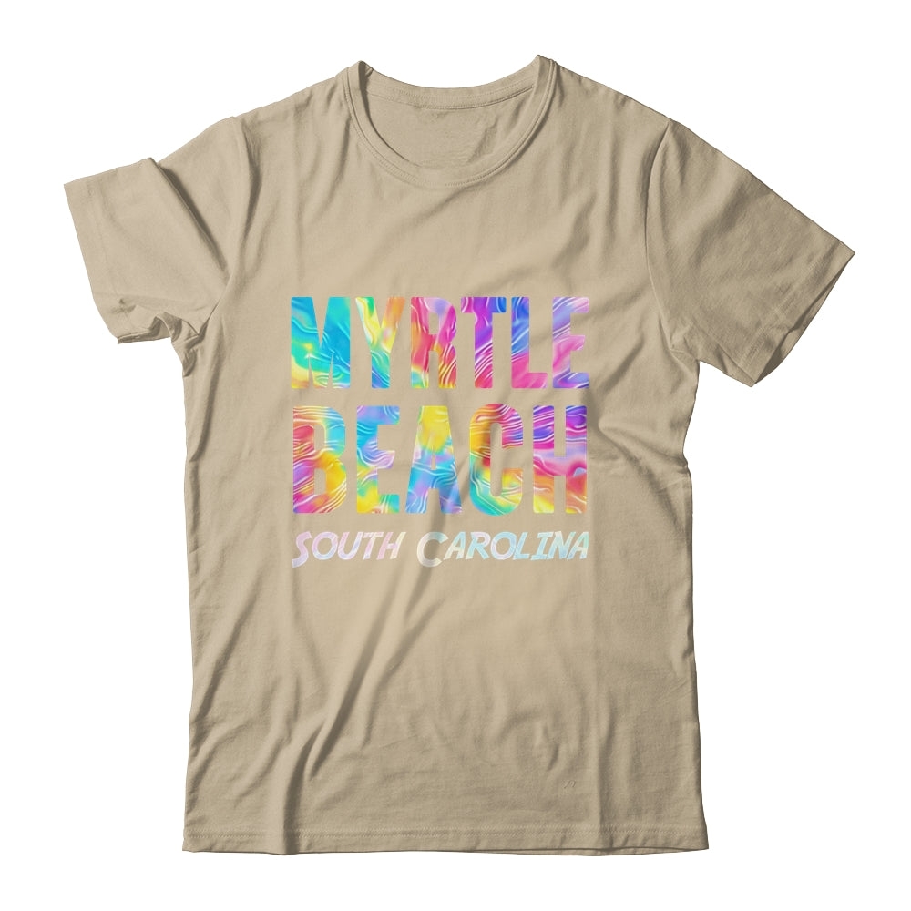 Vintage Tie Dye Myrtle Beach South Carolina Womens Souvenir Shirt & Tank Top | siriusteestore