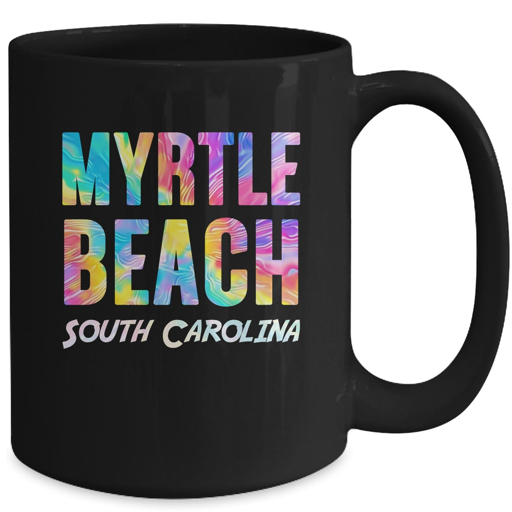 Vintage Tie Dye Myrtle Beach South Carolina Womens Souvenir Mug | siriusteestore