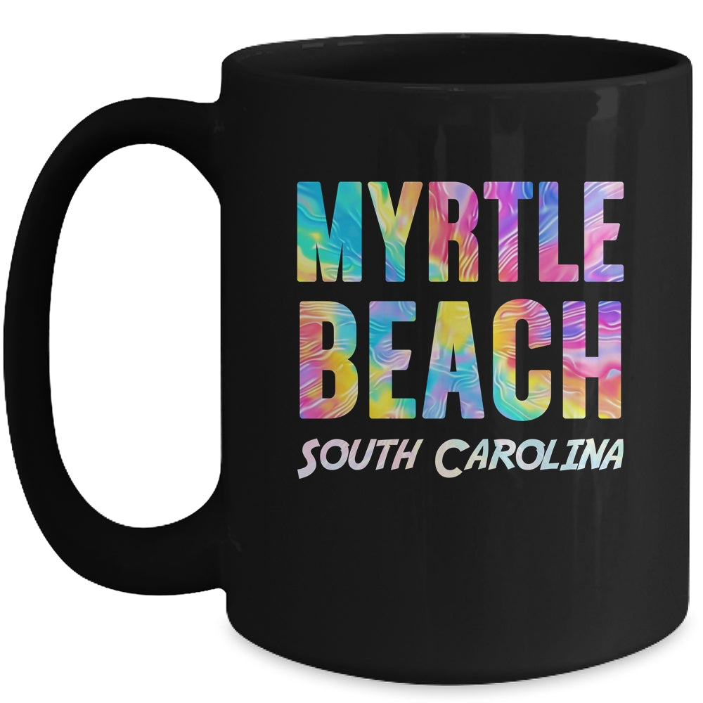 Vintage Tie Dye Myrtle Beach South Carolina Womens Souvenir Mug | siriusteestore