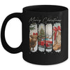 Vintage Town Cowgirl Highland Cow Girl Merry Christmas Mug | siriusteestore