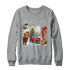 Vintage Town Cowgirl Highland Cow Girl Merry Christmas Shirt & Sweatshirt | siriusteestore