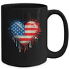 Vintage USA Heart 4th Of July Patriotic American Flag Mug | siriusteestore