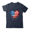 Vintage USA Heart 4th Of July Patriotic American Flag Shirt & Tank Top | siriusteestore