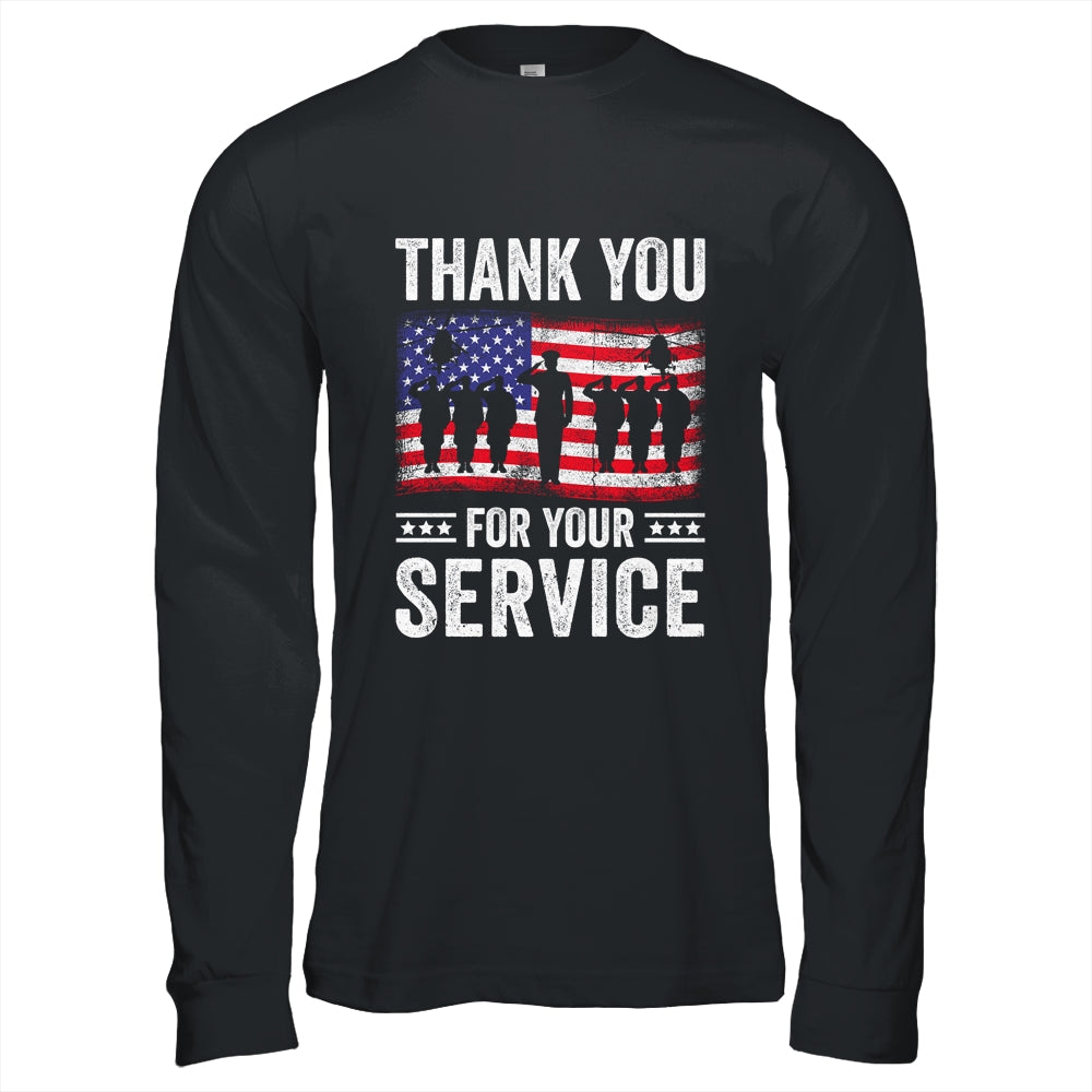 Vintage Veteran Thank You For Your Service Veterans Day Shirt & Hoodie | siriusteestore