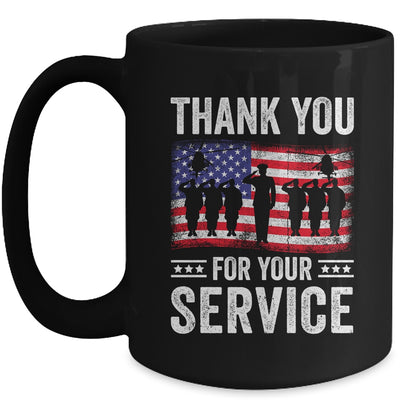 Vintage Veteran Thank You For Your Service Veterans Day Mug | siriusteestore